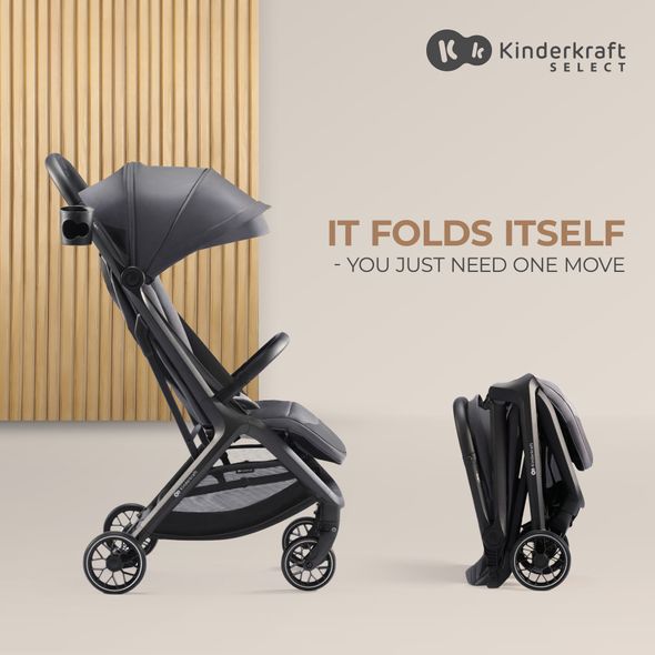 Купить Прогулочная коляска Kinderkraft Nubi 2 Cloudy Grey 9 390 грн недорого