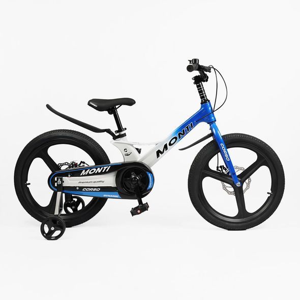 Купить Детский велосипед CORSO 20" Monti MT-20480 (магниева рама, дисковые томоза, дополнительные колеса) 6 127 грн недорого