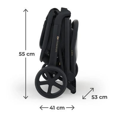 Купити Прогулянкова коляска Kinderkraft Nubi 3 Midnight Black 9 990 грн недорого, дешево