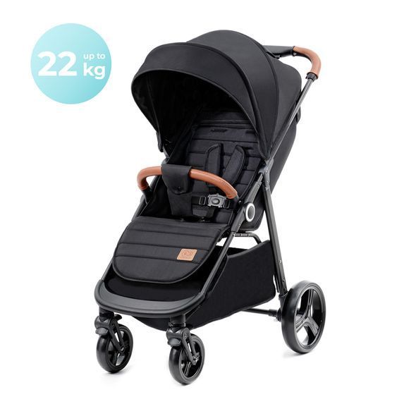 Купити Прогулянкова коляска Kinderkraft Grande Plus Black 7 590 грн недорого, дешево
