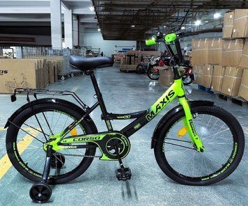 Купить Детский велосипед CORSO 20" Maxis MX-22427 (стальная рама, ручные томоза, дополнительные колеса) 4 063 грн недорого