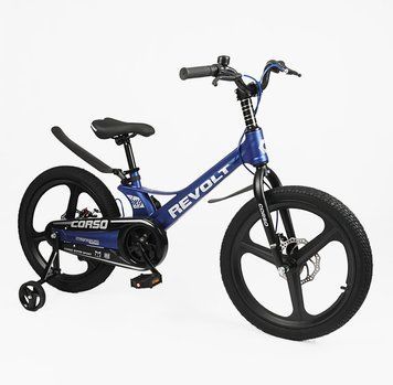 Купить Детский велосипед CORSO 20" Revolt RV-20733 (магниева рама, дисковые томоза, дополнительные колеса) 6 127 грн недорого