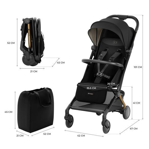 Купити Прогулянкова коляска Kinderkraft Pilot 2 Midnight Black 9 690 грн недорого, дешево