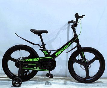 Купить Детский велосипед CORSO 20" Revolt RV-20952 (магниева рама, дисковые томоза, дополнительные колеса) 6 127 грн недорого