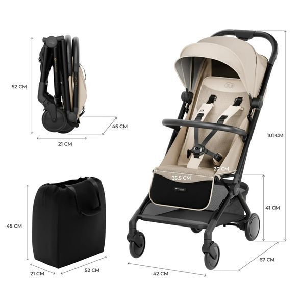 Купити Прогулянкова коляска Kinderkraft Pilot 2 Beige 9 690 грн недорого, дешево