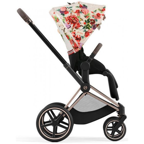 Купити Коляска дитяча 2 в 1 Cybex Priam Blossom Light шасі Rosegold 61 700 грн недорого, дешево