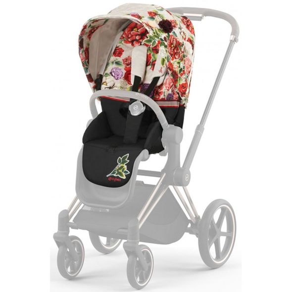 Купити Коляска дитяча 2 в 1 Cybex Priam Blossom Light шасі Rosegold 61 700 грн недорого, дешево