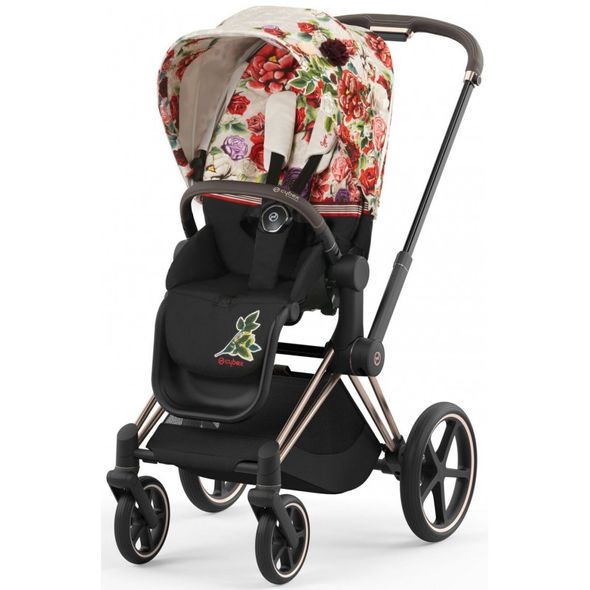 Купити Коляска дитяча 2 в 1 Cybex Priam Blossom Light шасі Rosegold 61 700 грн недорого, дешево