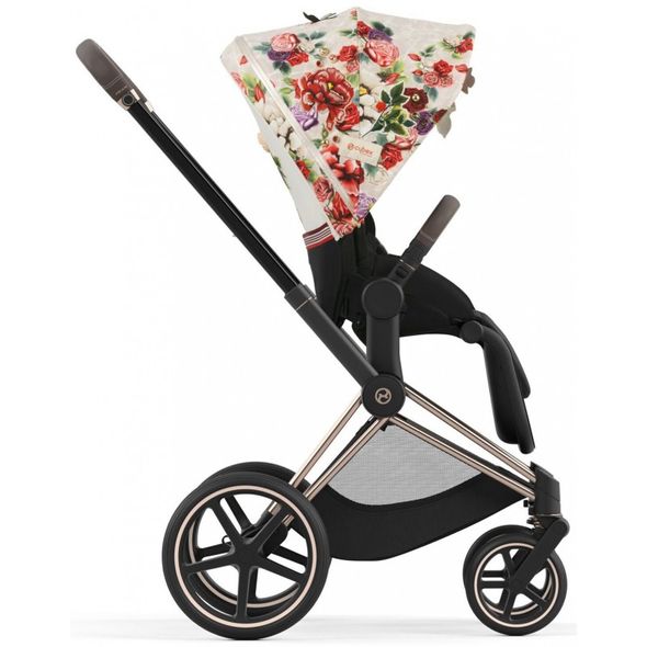 Купити Коляска дитяча 2 в 1 Cybex Priam Blossom Light шасі Rosegold 61 700 грн недорого, дешево