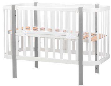 Купить Кровать-трансформер Babyroom Луна белая - серый 4 899 грн недорого