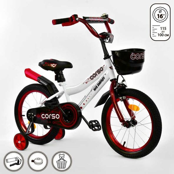 Купити Велосипед 2-х колісний CORSO 16" R-16070 1 499 грн недорого, дешево