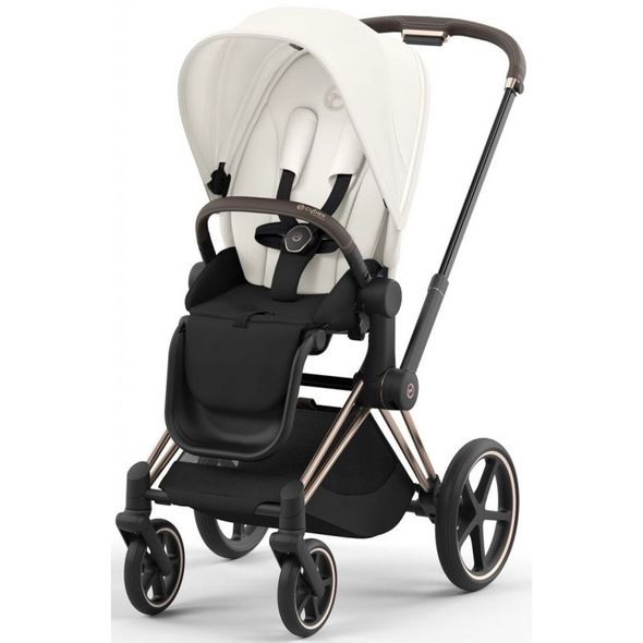 Купити Коляска дитяча 2 в 1 Cybex Priam Off White шасі Rosegold 52 190 грн недорого, дешево