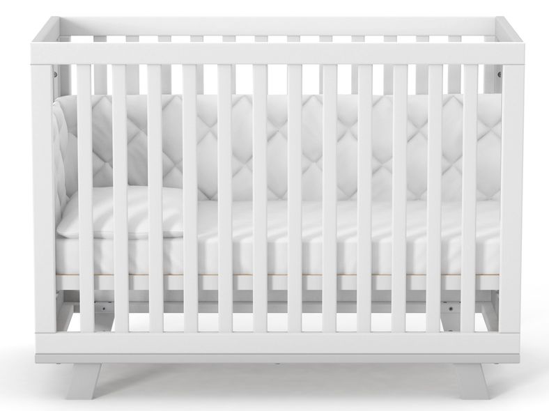Купить Кроватка детская Верес Манхэттен бело-серая 5 490 грн недорого