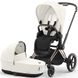 Купити Коляска дитяча 2 в 1 Cybex Priam Off White шасі Rosegold 52 190 грн недорого