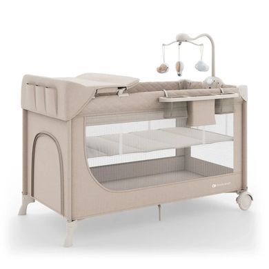 Купити Ліжко-манеж з пеленатором Kinderkraft Leody Up Grey 6 390 грн недорого, дешево