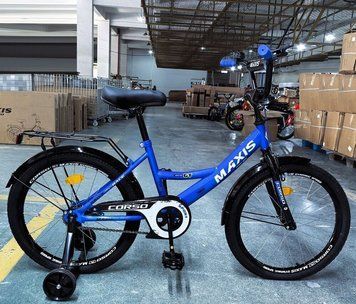 Купить Детский велосипед CORSO 20" Maxis MX-90701 (стальная рама, ручные томоза, дополнительные колеса) 4 063 грн недорого