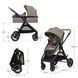 Купити Універсальна каляска 3 в 1 Kinderkraft Esme Pro Sand Beige 12 290 грн недорого