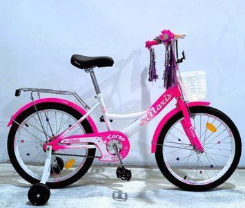 Купить Детский велосипед CORSO 20" Maxis MX-34758 (стальная рама, ручные томоза, дополнительные колеса) 4 328 грн недорого