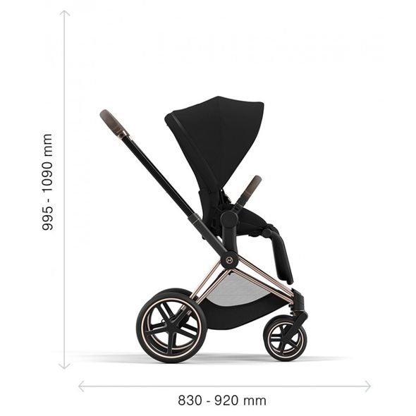 Купити Коляска дитяча 2 в 1 Cybex Priam Cozy Beige шасі Rosegold 53 600 грн недорого, дешево