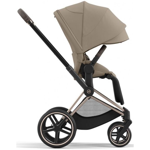 Купити Коляска дитяча 2 в 1 Cybex Priam Cozy Beige шасі Rosegold 53 600 грн недорого, дешево