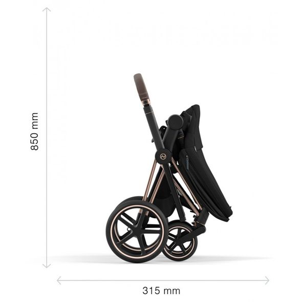 Купити Коляска дитяча 2 в 1 Cybex Priam Cozy Beige шасі Rosegold 53 600 грн недорого, дешево