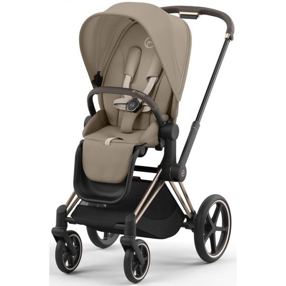 Купити Коляска дитяча 2 в 1 Cybex Priam Cozy Beige шасі Rosegold 53 600 грн недорого, дешево