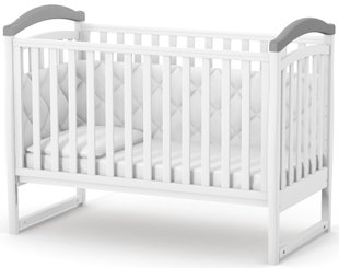 Купить Кроватка детская Верес ЛД6 бело-графитовая 5 990 грн недорого