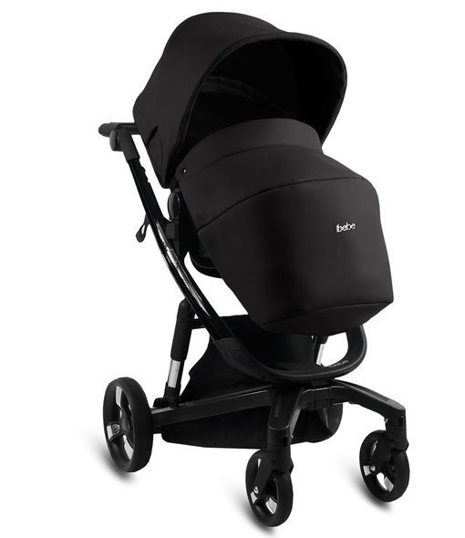 Купити Коляска дитяча 2 в 1 Ibebe istop 17 Чорна екошкіра 28 790 грн недорого, дешево