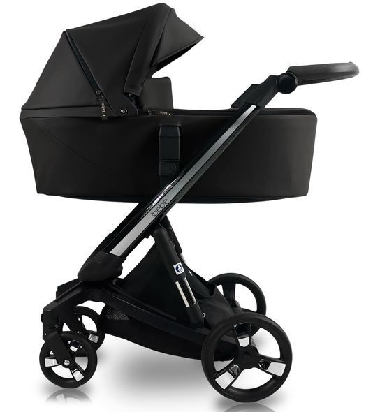 Купити Коляска дитяча 2 в 1 Ibebe istop 17 Чорна екошкіра 28 790 грн недорого, дешево