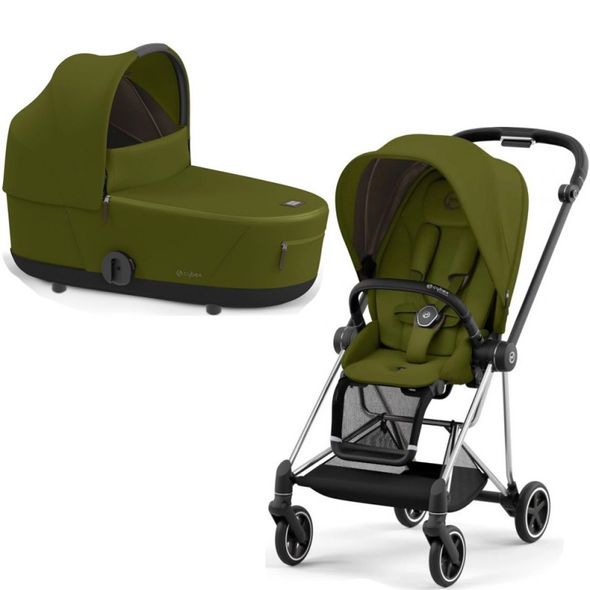 Купити Коляска дитяча 2 в 1 Cybex Mios Lux Khaki Green шасі Chrome Black 35 690 грн недорого, дешево