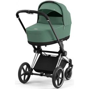 Купити Коляска дитяча 2 в 1 Cybex Priam Leaf Green шасі Chrome Black 51 600 грн недорого, дешево