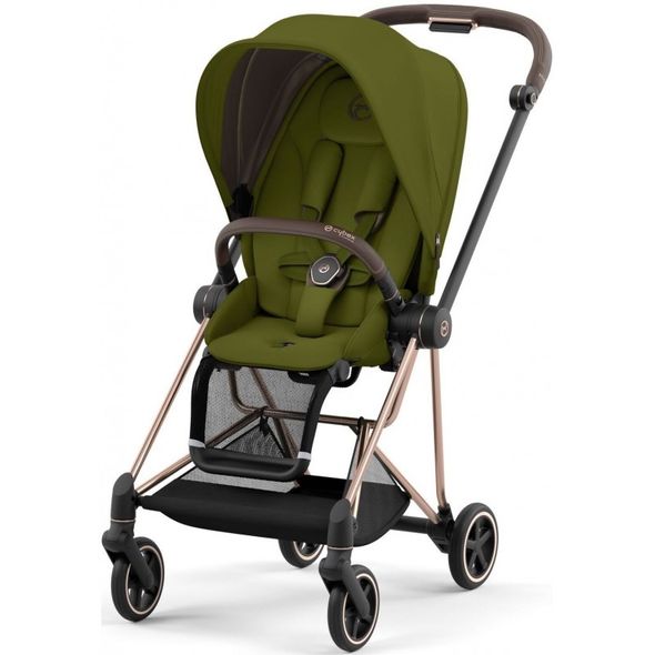 Купити Коляска дитяча 2 в 1 Cybex Mios Lux Khaki Green шасі Rose Gold 36 590 грн недорого, дешево