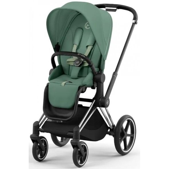 Купити Коляска дитяча 2 в 1 Cybex Priam Leaf Green шасі Chrome Black 51 600 грн недорого, дешево