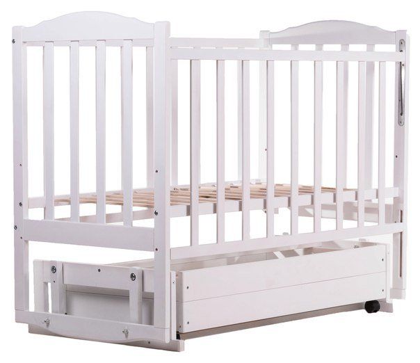 Купити Ліжко Babyroom Зайченя Z301 біле (маятник, ящик) 2 200 грн недорого, дешево