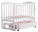 Купить Кровать Babyroom Зайчонок Z301 белая (маятник, ящик)  2 200 грн недорого
