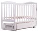 Купить Кровать Babyroom Зайчонок Z301 белая (маятник, ящик)  2 200 грн недорого