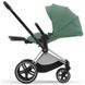 Купити Коляска дитяча 2 в 1 Cybex Priam Leaf Green шасі Chrome Black 51 600 грн недорого