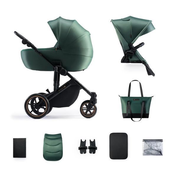 Купити Коляска дитяча 2 в 1 Kinderkraft Prime 2 Dark Green 12 990 грн недорого, дешево