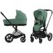 Купити Коляска дитяча 2 в 1 Cybex Priam Leaf Green шасі Matt Black 51 600 грн недорого