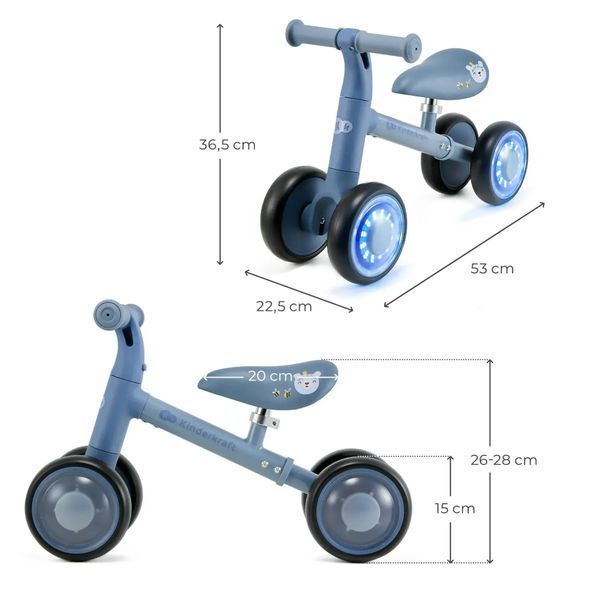 Купить Каталка-беговел Kinderkraft Cutie Flash Blue 2 190 грн недорого