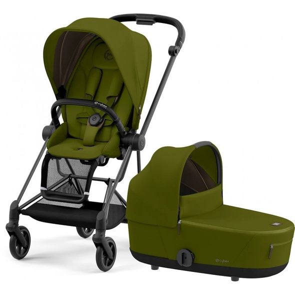 Купити Коляска дитяча 2 в 1 Cybex Mios Lux Khaki Green шасі Matt Black 35 690 грн недорого, дешево