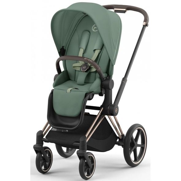 Купити Коляска дитяча 2 в 1 Cybex Priam Leaf Green шасі Rosegold 53 600 грн недорого, дешево