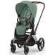 Купити Коляска дитяча 2 в 1 Cybex Priam Leaf Green шасі Rosegold 53 600 грн недорого