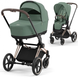 Купить Коляска 2 в 1 Cybex Priam Leaf Green шасси Rosegold 57 600 грн недорого