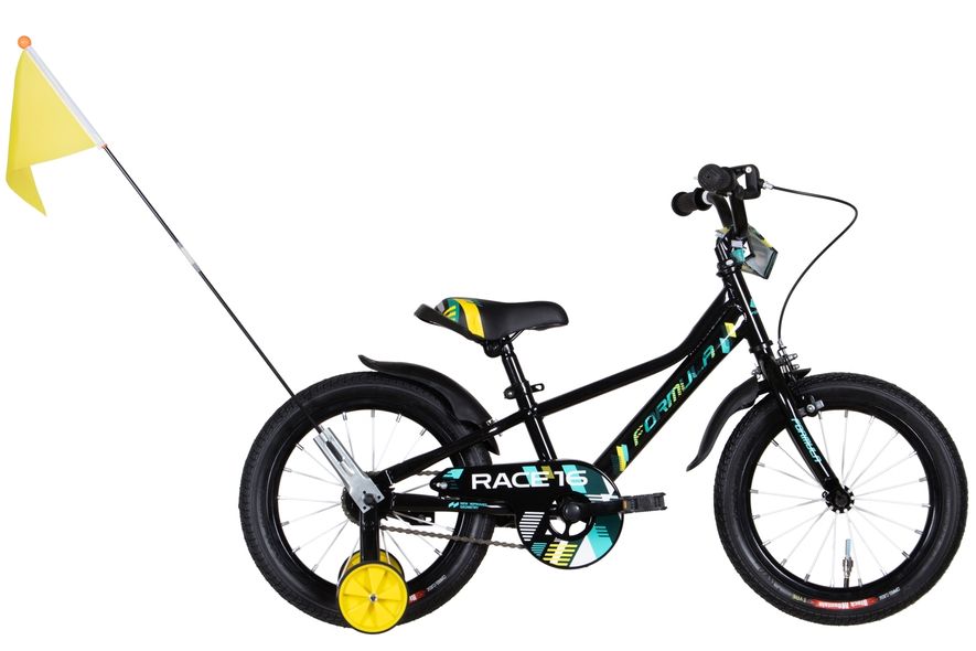 Купить Велосипед детский Formula 16" Race черный с желтым 4 713 грн недорого