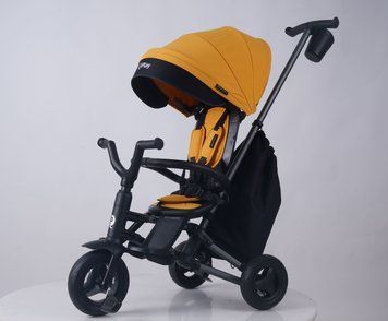 Купити Триколісний складний велосипед Qplay Nova+ Rubber Desert Yellow 8 400 грн недорого, дешево