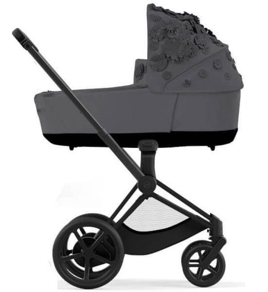 Купити Коляска дитяча 2 в 1 Cybex Priam Simply Flowers Grey шасі Matt Black 62 340 грн недорого, дешево