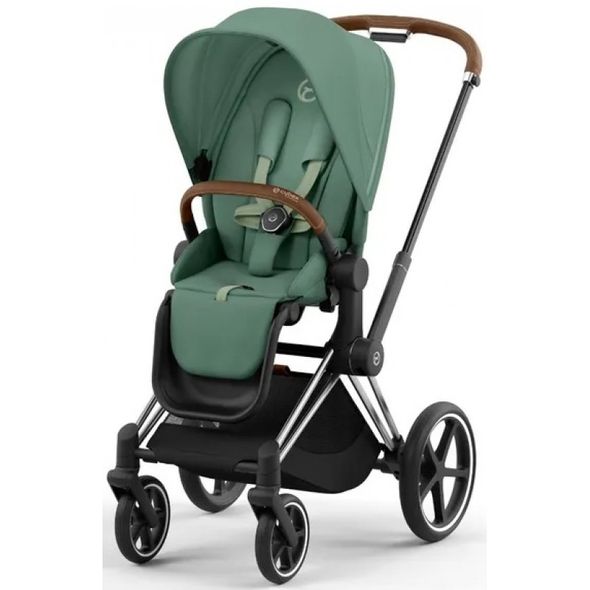 Купити Коляска дитяча 2 в 1 Cybex Priam Leaf Green шасі Chrome Brown 51 600 грн недорого, дешево