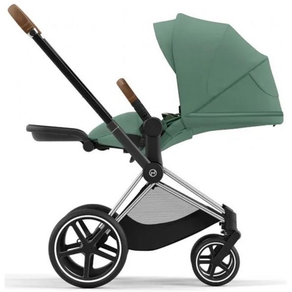 Купити Коляска дитяча 2 в 1 Cybex Priam Leaf Green шасі Chrome Brown 51 600 грн недорого, дешево