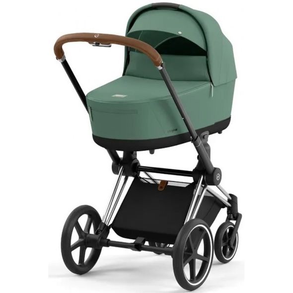 Купити Коляска дитяча 2 в 1 Cybex Priam Leaf Green шасі Chrome Brown 51 600 грн недорого, дешево